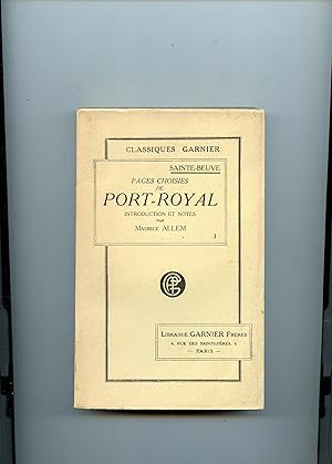 Seller image for PAGES CHOISIES DE PORT - ROYAL AVEC UNE INTRODUCTION ET DES NOTES PAR MAURICE ALLEM . TOME I for sale by Librairie CLERC