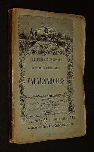 Bild des Verkufers fr Oeuvres choisies de Vauvenargues zum Verkauf von Abraxas-libris