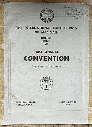 The International Brotherhood of Magicians, British Ring 25, First Annual Convention 1931