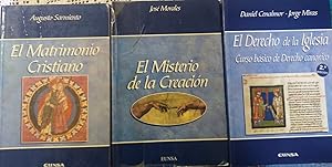 EL MATRIMONIO CRISTIANO (CON SUBRAYADOS) + EL MISTERIO DE LA CREACIÓN + EL DERECHO DE LA IGLESIA ...