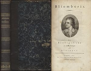 Bliomberis. Ein Rittergedicht in zwölf Gesängen. 2 Teile [in 1 Band, komplett; Erstausgabe].