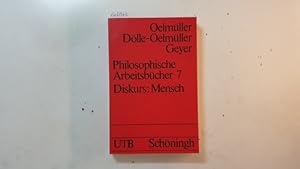 Seller image for Philosophische Arbeitsbcher, Bd. 7., Diskurs: Mensch for sale by Gebrauchtbcherlogistik  H.J. Lauterbach