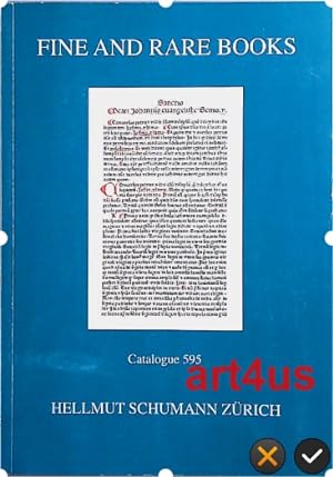Fine and rare books : Catalogue 595 ; Schumann Antiquariat