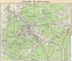 Umgebung von Baden-Baden, Maßstab: 1 : 40 000