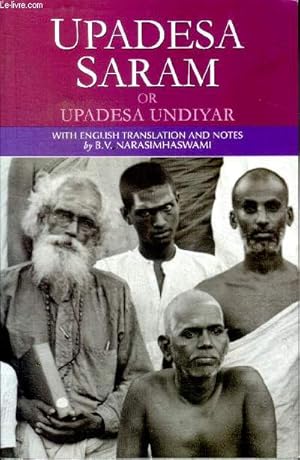 Seller image for Upadesa Saram or Upadesa Undiyar with english translations ans notes for sale by Le-Livre