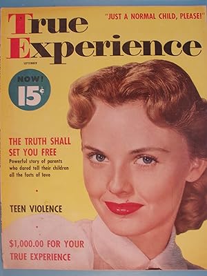 Seller image for True Experience September 1956 for sale by PB&J Book Shop