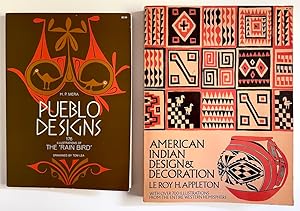 Two (2) Dover design softcovers: Pueblo Designs / American Indian Design & Decoration
