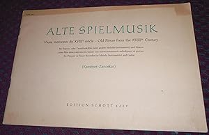 Alte Spielmusik Stucke und Tanze fur Sopranblockflote und Gitarre, (Edition Schott 4457)
