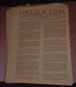 Seller image for Lincoln Lore: Bulletin of the Lincoln National Life Foundation, (123 Issues) for sale by Pensees Bookshop