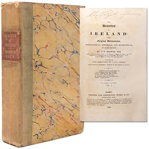 Bild des Verkufers fr The Beauties of Ireland; Being Original Delineations , Typographical, Historical and Biographical, of Each County zum Verkauf von James Cummins Bookseller, ABAA