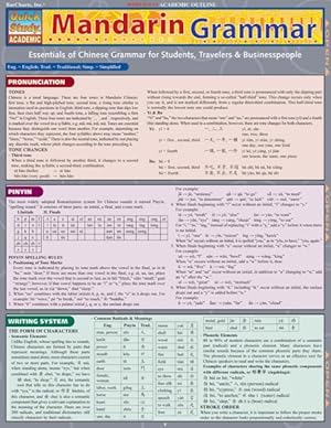 Imagen del vendedor de Mandarin Grammar Quick Reference Guide a la venta por GreatBookPrices