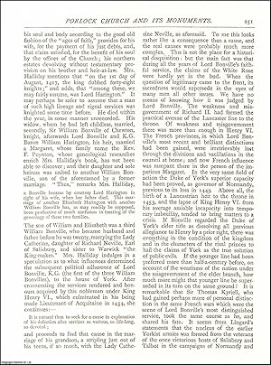 Seller image for Porlock Church and its Monuments. An original article from The Antiquary Magazine, 1883. for sale by Cosmo Books