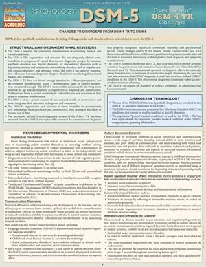 Imagen del vendedor de DSM-5 : Overview of DSM-4 TR Changes a la venta por GreatBookPrices