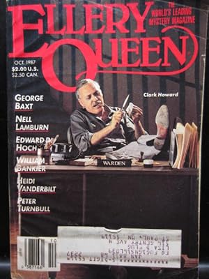 Bild des Verkufers fr ELLERY QUEEN'S MYSTERY - Oct, 1987 zum Verkauf von The Book Abyss