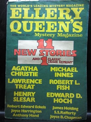 Seller image for ELLERY QUEEN'S MYSTERY - Apr, 1974 for sale by The Book Abyss