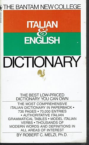 Bild des Verkufers fr The Bantam New College Italian & English Dictionary zum Verkauf von fourleafclover books