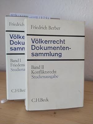 Völkerrecht. Dokumentensammlung. [Herausgegeben von Friedrich Berber]. - 2 Bände. - Band 1: Fried...