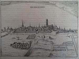 Groeninghen. Kupferstich aus 't' Keyser-ryck van Duytschlant'. Amsterdam, 1620. 13,5 x 18,5 cm.