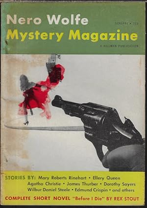 Seller image for NERO WOLFE Mystery Magazine: January, Jan. 1954 ("Before I Die") for sale by Books from the Crypt