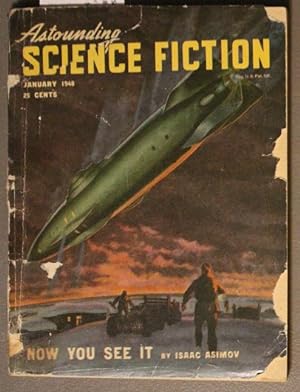 Imagen del vendedor de Astounding Science Fiction (DIGEST) January 1948 NOW YOU SEE IT (aka Search by the Mule - Second Foundation) by Isaac Asimov cover and story; a la venta por Comic World