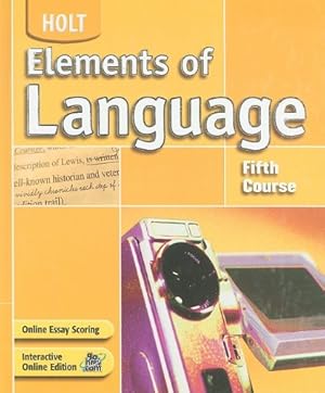 Imagen del vendedor de Elements of Language: Fifth Course a la venta por Reliant Bookstore