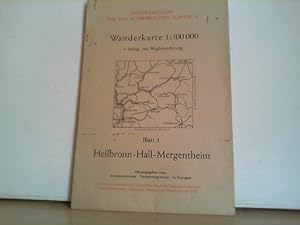 Bild des Verkufers fr Wanderkarte Heilbronn-Hall-Mergentheim 1:100 000 Blatt 1 Sonderausgabe fr den Schwb. Albverein zum Verkauf von Antiquariat im Schloss