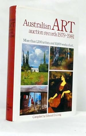 Bild des Verkufers fr Australian Art Auction Records 1979-1981 zum Verkauf von Adelaide Booksellers