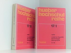 Bild des Verkufers fr Moderne Linguistik, Terminologie/Bibliographie, in 2 Bdn. zum Verkauf von Book Broker