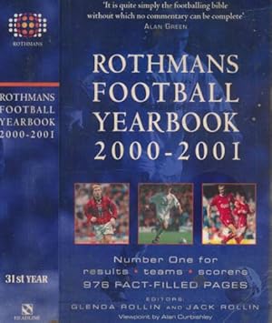 Seller image for Rothmans Football Yearbook 2000-2001 for sale by Barter Books Ltd