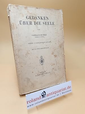 Seller image for Gedanken ber die Seele for sale by Roland Antiquariat UG haftungsbeschrnkt