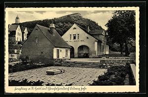 Seller image for Ansichtskarte Freyburg a. U., Haus und Ehrenhof Friedrich Ludwig Jahn for sale by Bartko-Reher