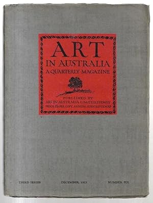 Imagen del vendedor de Art in Australia. A Quarterly Magazine. a la venta por City Basement Books