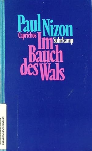 Imagen del vendedor de Im Bauch des Wals. Caprichos. a la venta por Antiquariat Bookfarm