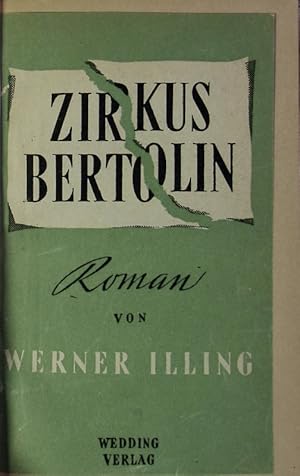 Imagen del vendedor de Zirkus Bertolin. Roman. a la venta por Antiquariat Bookfarm