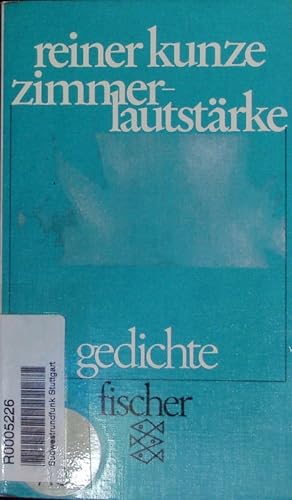 Immagine del venditore per Zimmerlautstrke. Gedichte. venduto da Antiquariat Bookfarm