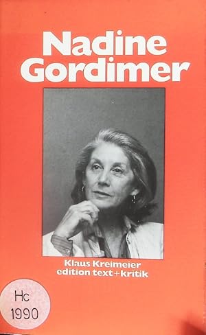 Bild des Verkufers fr Nadine Gordimer. zum Verkauf von Antiquariat Bookfarm