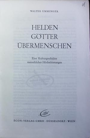 Imagen del vendedor de Helden, Gtter, bermenschen. a la venta por Antiquariat Bookfarm