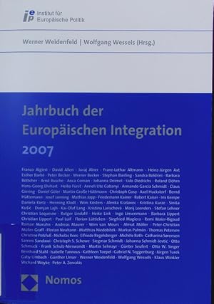 Bild des Verkufers fr Jahrbuch der Europischen Integration 2007. zum Verkauf von Antiquariat Bookfarm