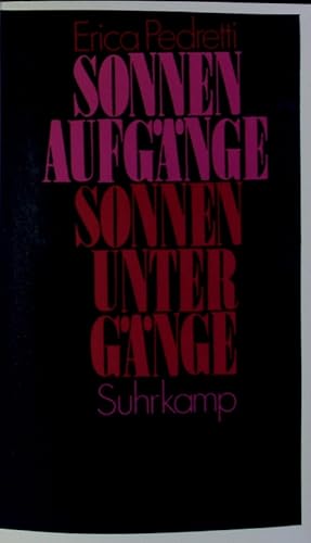 Bild des Verkufers fr Sonnenaufgnge - Sonnenuntergnge. Erzhlungen. zum Verkauf von Antiquariat Bookfarm