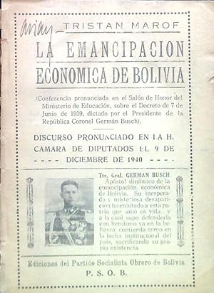 La emancipacion economica de Bolivia
