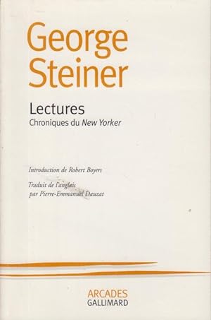 Bild des Verkufers fr Lectures, chroniques du "New Yorker". zum Verkauf von PRISCA