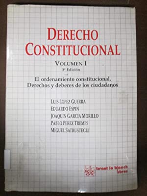 Seller image for Derecho Constitucional Vol. I El ordenamiento constitucional Derechos y deberes de los ciudadanos for sale by Ana Lorenzo Libros