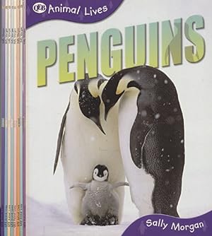 Bild des Verkufers fr Books Are Fun 8 Title Animal Lives Set : Penguins : Whales : Lions : Elephants : Snakes : Spiders : Gorillas : Tigers zum Verkauf von Moraine Books