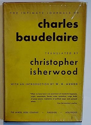 Seller image for The Intimate Journals of Charles Baudelaire for sale by Bertram Rota Ltd