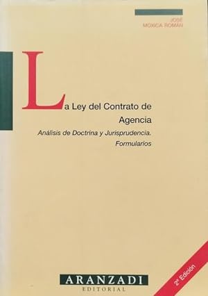 Bild des Verkufers fr LA LEY DEL CONTRATO DE AGENCIA. zum Verkauf von Livraria Castro e Silva
