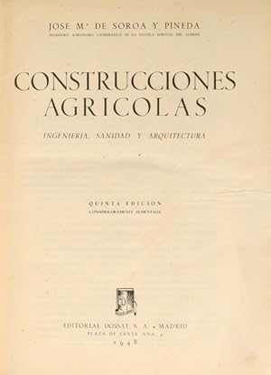 Seller image for CONSTRUCCIONES AGRICOLAS. for sale by Livraria Castro e Silva