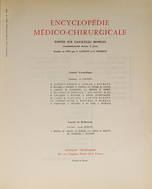 ENCYCLOPÉDIE MÉDICO-CHIRURGICALE. GLANDULES ENDOCRINES. [4 VOLUMES].