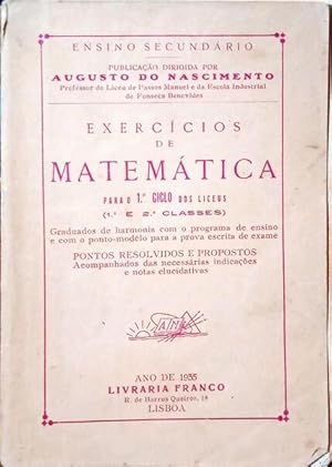 Seller image for EXERCCIOS DE MATEMTICA. VOL. II - TRIGONOMETRIA E GEOMETRIA ANALTICA. for sale by Livraria Castro e Silva