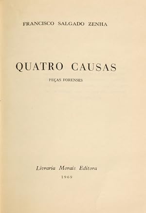 Imagen del vendedor de QUATRO CAUSAS. PEAS FORENSES. [ENCADERNADO] a la venta por Livraria Castro e Silva