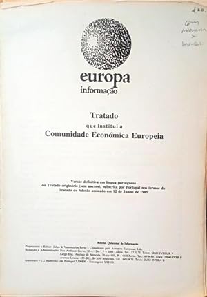 Seller image for TRATADO QUE INSTITUI A COMUNIDADE ECONMICA EUROPEIA. for sale by Livraria Castro e Silva